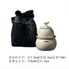 Miyuan Ceniza de Hierba Color Puro Cerámica Gaiwan Taza de Té Taza de Maestro Set de Té Kung Fu Colección Set de Accesorios Simples para Ceremonia de Té