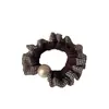 Elástico de cabelo xadrez com pérolas vintage, único e versátil, adequado para rabos de cavalo e coques, acessório de cabelo elegante