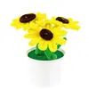 Ramo de Girasol en Maceta con Palitos Retorcidos Hechos a Mano para Niños Paquete de Materiales DIY Ramo para Raíz del Cabello Producción de Jardín de Infancia