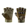Guantes deportivos de medio dedo para hombre, guantes tácticos para fitness al aire libre, guantes protectores antideslizantes para entrenamiento de ciclismo de fanático militar, resistentes al desgaste