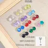 Brincos de Aço Titânio 316L com Zircônia Swarovski, Zircônia Deslumbrante, Amigáveis à Pele, Tarraxas Irregulares para Cartilagem da Orelha, Tarraxas para Conch da Orelha