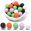 Cuentas Redondas de Silicona de Colores Caramelo, Accesorios para Cadena de Teléfono Móvil, Cuentas Sueltas Redondas Semiacabadas, Cuentas Redondas de Colores Caramelo, Cuentas Sueltas