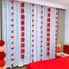 Decoração de quarto de casamento Sala de estar Decoração de cortina de quarto Flor festiva Longa palavra feliz Tridimensional Borboleta Feliz Pingente de corda