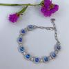 Pulseira de inverno 2023 nova em prata S925 banhada a platina com incrustação de lua azul JB7284-39 mm * 9