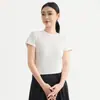 Top de Moda Versátil de Manga Corta para Mujer Momax Verano 2026 Nuevo Estilo Hot Girl Camiseta que Ceñe la Cintura 10269