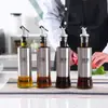 Conjunto de Garrafas de Vidro à Prova de Vazamento para Óleo, Molho de Soja, Vinagre e Condimentos, Panela de Óleo de Aço Inoxidável Doméstica e Comercial, Garrafa de Vinagre, Garrafa de Óleo de Gergelim