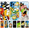 Capa de celular de desenho animado Simpsons para iPhone 15