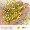 Rinestones para Uñas al por Mayor Diamante Redondo Pequeño de Fondo Plano Deslumbrante Decoraciones de Uñas de Cristal con Diamantes Fan King Rhinestones Diamantes Sueltos Ss4