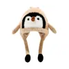 Gorro de Protección para Orejas de Niño para Otoño e Invierno, Lindo y Adorable Gorro de Lana Tejida para Bebé con Diseño de Pingüino Pequeño que Chilla, Cálido y a Prueba de Viento