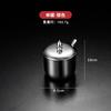 Coreano-estilo 304 aço inoxidável tempero jar cozinha molho de pimenta frasco de óleo frasco de sal com colher tempero caixa criativo frasco dourado