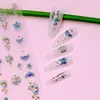 Nuevo Calcomanía para Uñas con Relieve Estéreo 5D Mariposa Flor Encaje Moño Rosa Calcomanía de Uñas de Alta Gama