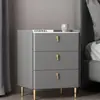 Mesita de noche moderna minimalista de madera maciza para dormitorio, uso doméstico, armario de almacenamiento simple de alta gama para apartamentos de alquiler