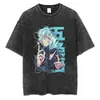 Transfronteriza Lavable230g Camiseta Lavable de Anime Estampado Retro Múltiples Patrones Venta Directa de Fábrica