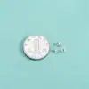 Prata de Lei S925 Banhado a Prata Contas Pequenas Cilíndricas Pulseira de Cristal Contas Soltas Estilo Coreano Pulseira de Pérolas Anel Pequenas Contas Espaçadoras Acessórios
