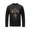 Camiseta de Manga Larga para Hombre 2026 Nueva con Diseño de Conejo con Pedrería, Corte Ajustado, Elegante para Papás de Mediana Edad, Camiseta Básica de Moda