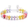 Pulseira com Contas Coloridas de Pedra Natural, Ábaco Dopamina, Tecida à Mão, Joia com Contas, Novo Produto Transfronteiriço