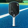 Raquete de pickleball em fibra de carbono T700 com acabamento fosco texturizado, conjunto completo profissional de pickleball