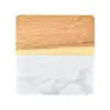 Posavasos Aislantes de Calor de Mármol con Madera de Acacia Redondos para Café Manteles Individuales de Madera Posavasos de Té de Halloween Estilo Europeo Venta al por Mayor