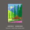 Novo David Hockney Normandy Primavera Coleção Pintura Paisagem Verde Nicho Decorativo Core Poster