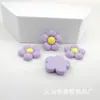 Estrella Púrpura de Dibujos Animados Conejo Dailou con Orejas Flor Púrpura DIY Joyería de Resina Pegamento Crema Accesorios para Carcasa de Teléfono Móvil Material