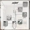 Ducha Moderna de 3 Funciones para el Hogar Latón Baño Lluvia Nueva Columna de Ducha