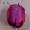 Flor de Tulipa Simulada Cabeça de Flor Oca Pode Ser Usada como Lâmpada de Flor Solar LED 6cm Artesanal DIY Flor de Seda de Osso Falsa