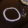 Pulsera de circón ultrabrillante para mujer, pulsera exquisita de nicho de lujo ligero de alta gama, diseño de diamante flash de cristal, joyería de mano al por mayor