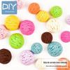 Deai torto creme cola diy material resina acessórios semicírculo sorvete bola creme cola pingando acessórios artesanal diy