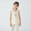 Chaleco de Algodón Puro para Niños, Top sin Mangas para Niñas, Ropa Interior, Camisola Antibacteriana Clase A, Capa Base para Niñas Pequeñas, Ropa Interior para Niños Talla Mediana y Grande