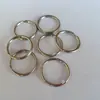 En Stock Venta al por mayor Anillos para llaves de Acero Inoxidable 316, Anillas Redondas, Anillas Planas, Llaveros, Anillos para llaves de Suministro Transfronterizo, Portallaves