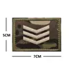 Parches Bordados de Rango Militar en Stock Transfronterizos, Parches Tácticos Militares de Moral, Brazaletes de Velcro