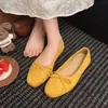 Zapatos Planos Rojos con Lazo para Mujer, Zapatos Mary Jane Cómodos de Suela Blanda para Primavera y Otoño, Zapatos Casuales Bajos de Punta Redonda