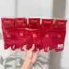 Calcetines Rojos de Nuevo Estilo para Otoño e Invierno, Calcetines Deportivos Rojos de Cintura Media para Hombres y Mujeres, Calcetines Rojos de Algodón para Bodas y Año del Zodiaco, Al Por Mayor en Stock