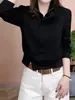 Nueva moda casual versátil para otoño e invierno, adelgazante, cálida, con abertura lateral y media cremallera, reductora de edad, sudadera de manga larga para mujer