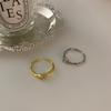 Acessórios Estilo Francês, Anéis de Diamante com Formato Único para Mulheres, Estilo Nicho Coreano, Anéis Elegantes, Anéis Abertos Europeus e Americanos para Dedo Indicador, Modernos