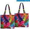 Bolsa de Mão Pintura a Óleo Tie-Dye Graffiti 2022 Nova Bolsa 3D Tecido Oxford Tendência Bolsa Tote Feminina