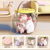 Banqueta de Armazenamento Sentada Transparente A6L Boneca de Pelúcia Infantil Barril de Armazenamento Brinquedo Conveniente para Guardar Diversos Armazenamento de Grande Capacidade