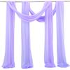 Arco de Velos de Boda Decoración Set de 2 Piezas Diseño de Lugar de Boda al Aire Libre Cortina de Tela Colgante Decoración de Boda