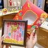 Marco de Fotos Dorado Más Vendido Adorno Feng Shui para Riqueza y Prosperidad, Dios de la Riqueza Pieza de Exhibición de Oro Puro, Regalo para Familia y Amigos