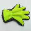 Guantes de Limpieza para Coche de Chenilla Doble Cara Cinco Dedos Felpa Impermeable Esponja Engrosada Limpieza de Ruedas Lavado de Coches Limpieza