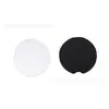Posavasos de Coche de Color Sólido en Blanco Neopreno Café Estampado en Relieve Posavasos de Coche Transferencia de Calor Posavasos Aislado