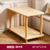 Mesa de Centro Nórdica Sala de Estar Apartamento Pequeño Mesa Lateral para Sofá Casa de Alquiler Dormitorio Estante de Almacenamiento de Mesita de Noche Mesa Cuadrada Gabinete Lateral Simple