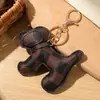 15 Colores Venta Directa de Fábrica Transfronterizo Dibujo Animado Perrito Colgante para Bolso Creativo Cuero Perrito Llavero para Coche Colgante
