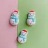 Accesorios de resina de dibujos animados navideños para bricolaje, carcasa de teléfono móvil, pasador de pelo, accesorios para el cabello, gancho para pitillera, caja de almacenamiento, parche