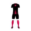 Ropa de entrenamiento de verano para adultos, traje de fútbol para niños, camiseta deportiva de manga corta estampada, venta al por mayor transfronteriza.