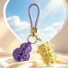Llavero, Colgante para Teléfono, Colgante para Bolso, Regalo de Oro para Eventos Corporativos "Oveja Próspera" de Oro Puro 999