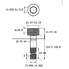Tornillos de alta resistencia con cabeza hexagonal interior, Tornillos cilíndricos de cabeza hexagonal interior Grado 12.9, Tornillos de cabeza hueca hexagonal negra