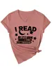 Eu Leio Depois da Hora de Dormir Loja Independente da Amazon Camiseta Feminina Confortável e Versátil com Decote V e Manga Curta