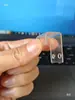 Gancho de Tablero Perforado Agujero Tubo Tira Clip Gancho Estante de Exhibición de Azulejos Colgante Patrón de Cristal Transparente Soporte Pieza de Resorte