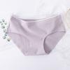 Acerca de Ropa Interior Sin Costuras de Algodón Nuevo Amoy para Mujer de Cintura Media con Cadera, Entrepierna de Algodón Absorbente de Sudor, Calzoncillos de una Pieza Transpirables para Mujer